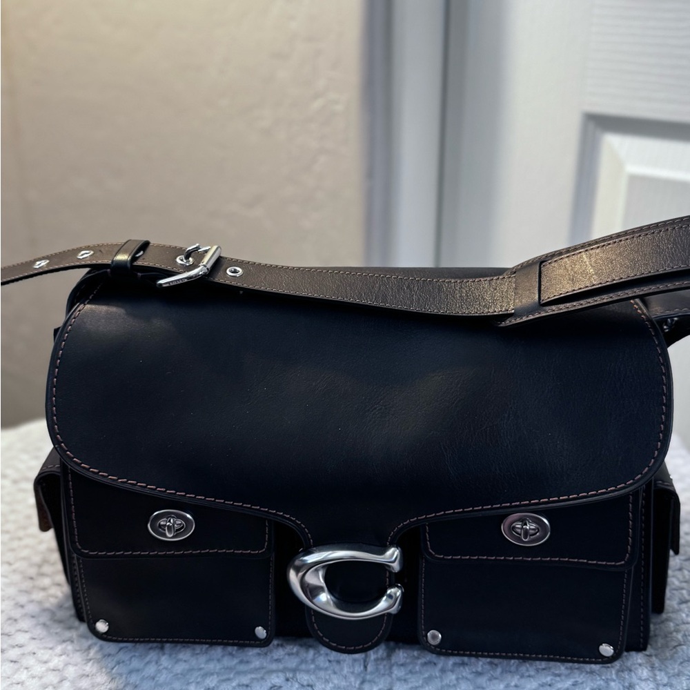 Coach Black Cargo Tabby Bag 36 - Picture 2 of 12